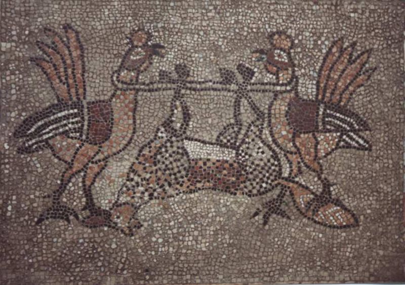 Immagine:Mosaico San Donà - Murano - Galli e Volpe.jpg